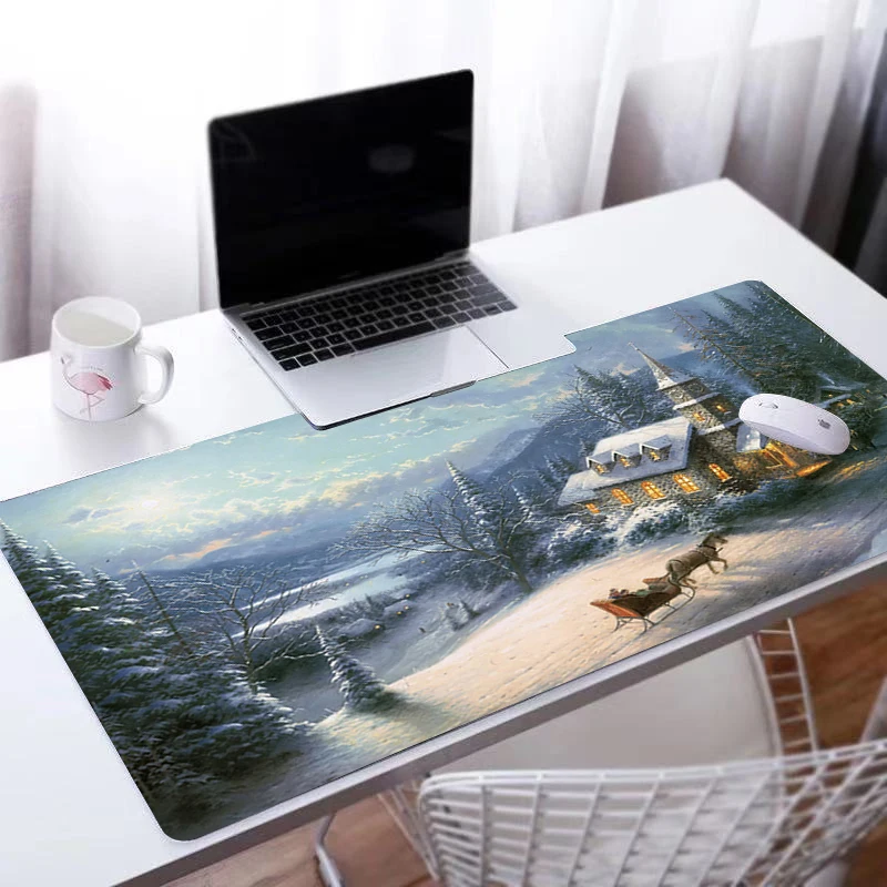 Коврик для мыши с рисунком обои компьютера ноутбука Аниме клавиатуры большой