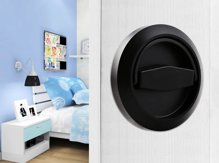 Встраиваемая Невидимая ручка-чашка из нержавеющей стали 304 скрытые дверные замки