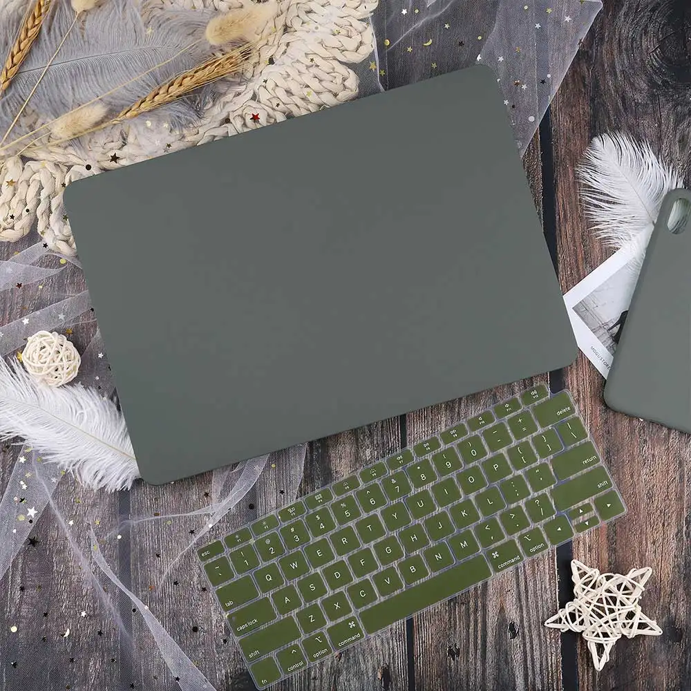 Midnight green Мраморный чехол для Macbook Air Pro retina 11 12 13,3 Mac Book 13 15 Touch Bar/Touch ID A1932 A2159+ чехол для клавиатуры - Цвет: Midnight green