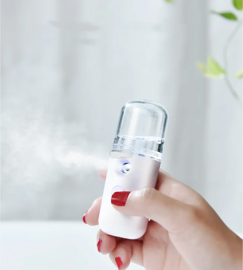 

Nano Face Steamer Beauty Spray Hand-held Water Machine Moisturizing Ionic Mist Face Humidifier Sauna Facial Pore Cleansing Tool