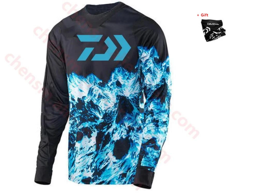 2020 новый стиль DAIWA CoolMax Мужская одежда для рыбалки с длинным рукавом