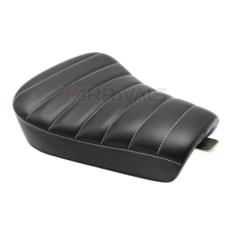 Black Motorcycle Front Driver PU Leather Seat For Harley Sportster Forty Eight XL 883 1200 72 48 Pillow Solo Cushion |