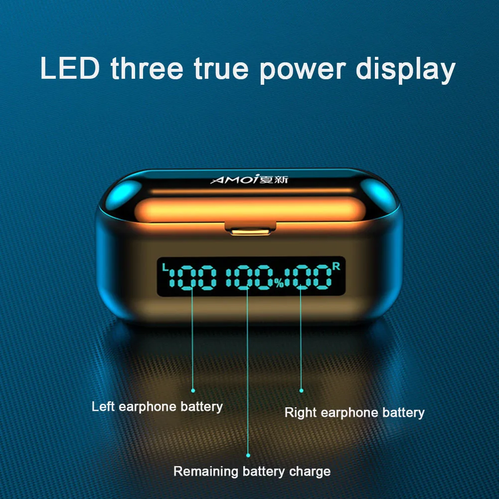 

F9-38 Wireless Stereo Earphones F9-38 TWS Bluetooth5.0 earphone Touch Control Headset for Digital with LED 3 Displays Charge Box