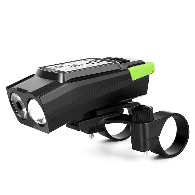 

3 Mode USB Bike Light Lamp Bicycle Computer speed meter Horn Flashlight Cycle Bike Speedometer Front Lights Cycling Headlight