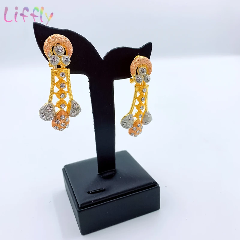 Новый Большой Африканский Золотой набор украшений для женщин нигерийские