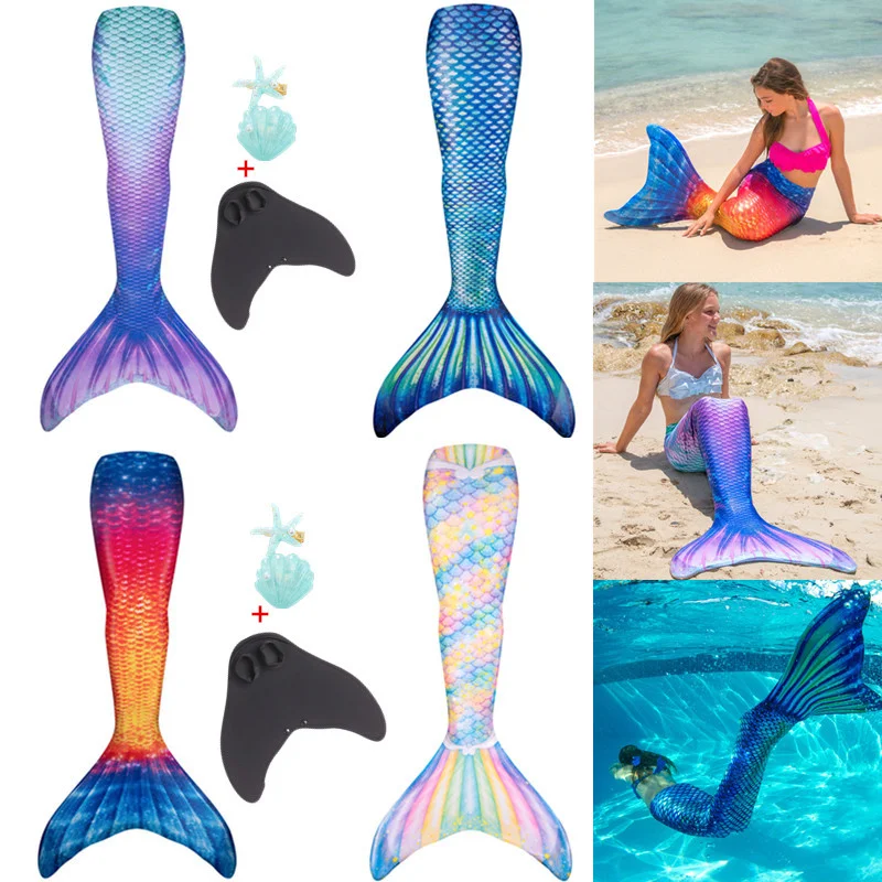 2022 новейшая &quotРусалка&quot Детский Взрослый летний купальник русалки для