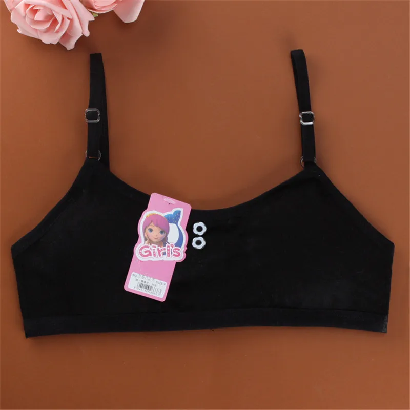 Однотонный бюстгальтер для молодых девушек мягкий хлопковый подростковое