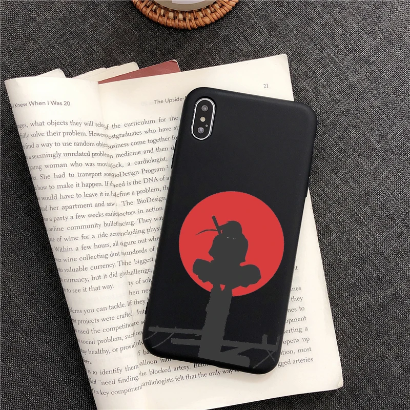 

Fashion Anime Uzumaki Naruto sasuke kakashi black TPU soft silicone phone case for iPhone 11 Pro Max X XR XS Max 8 8Plus 7 7Plus