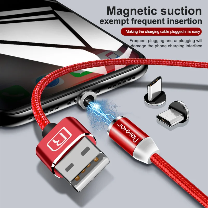 Магнитный кабель USB Type C для быстрой зарядки магнит зарядное устройство Micro