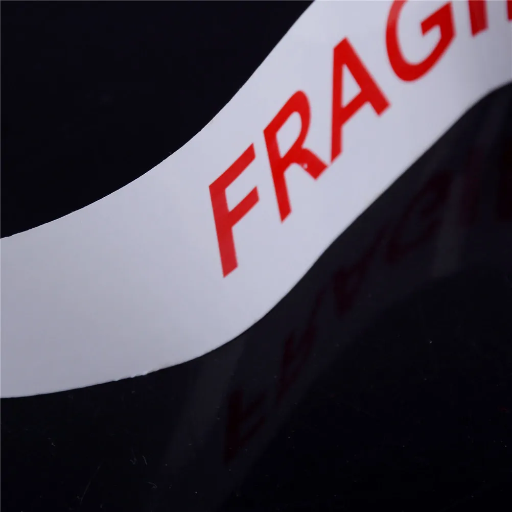 Белая и красная БОПП лента с надписью fragile 4 7 см * 85 м практичная для упаковки