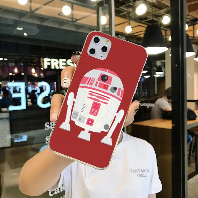 BB8 BB 8 R2D2 робот для мобильного телефона чехлы iphone 12 11 Pro Max Мини XS 7 6 6S Plus X 5S SE 2020 XR