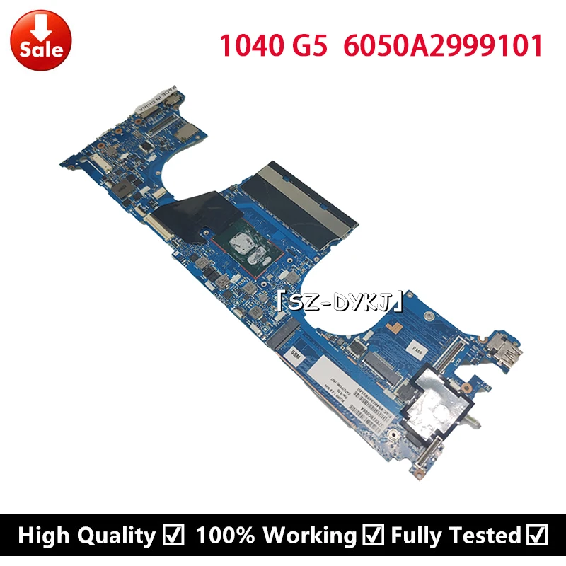 

For HP EliteBook X360 1040 G5 Mainboard 6050A2999101-MB-AX3 With SR3L8 I7-8650U Laptop Motherboard