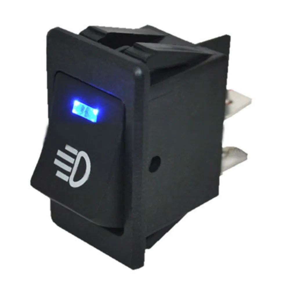 Universal Automobile 12V 35A Blue LED Rocker Switch Car Accessories for Fog Light Lamp | Автомобили и мотоциклы