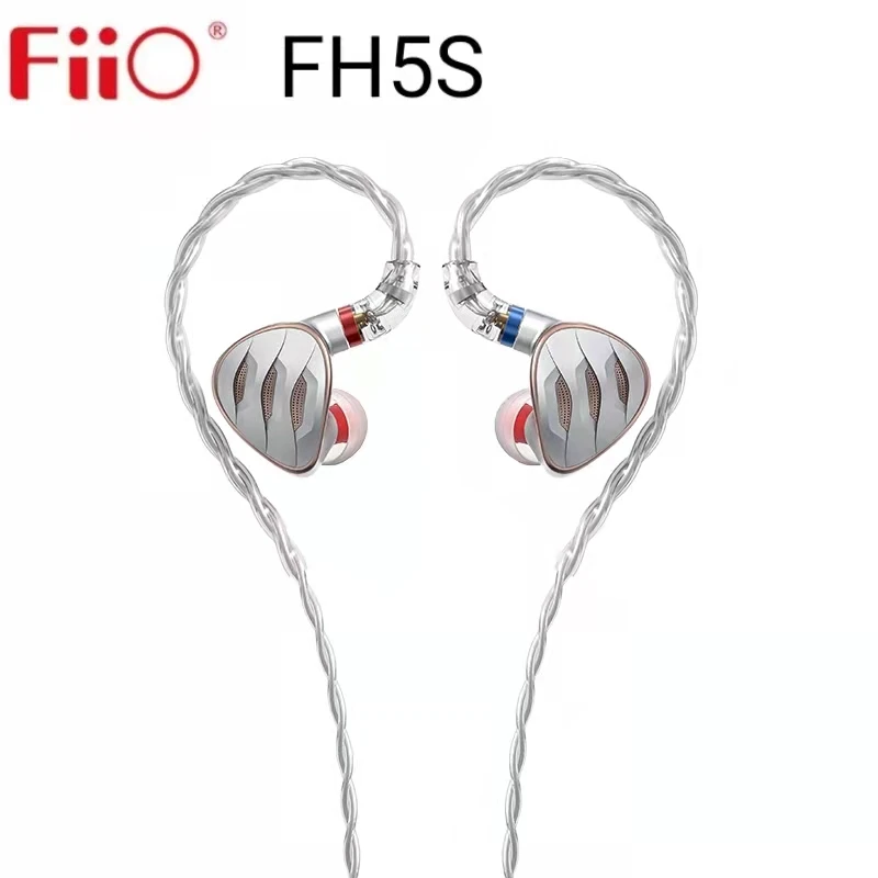 Наушники-вкладыши Fiio FH5s 2BA + 2DD, Гибридный Драйвер, монитор, наушники с разъемом 2,5/3,5/4,4 мм, разъем MMCX, съемный кабель, 3 переключателя