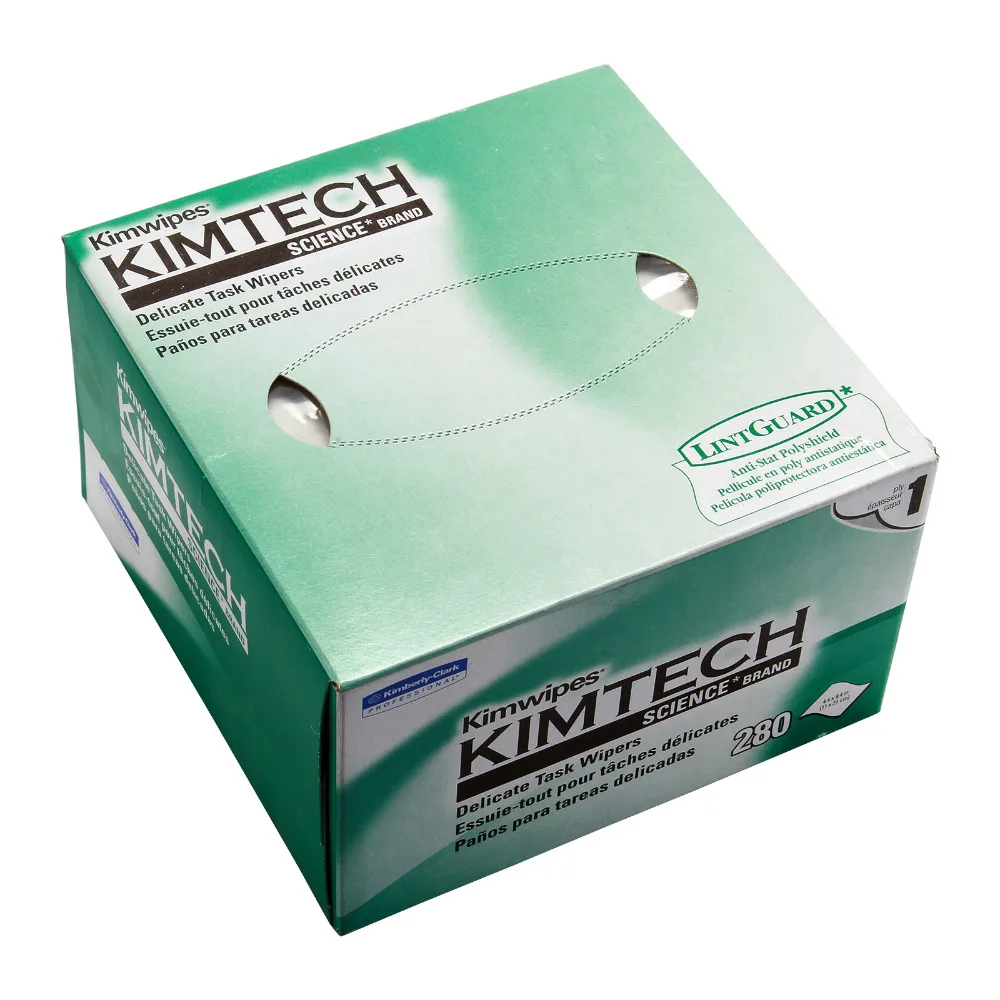 10pcs/lot 210 x 110mm Kimtech Kimwipes Delicate Task Wipes 280 Pieces Per Box For Optical Components Free Shipping