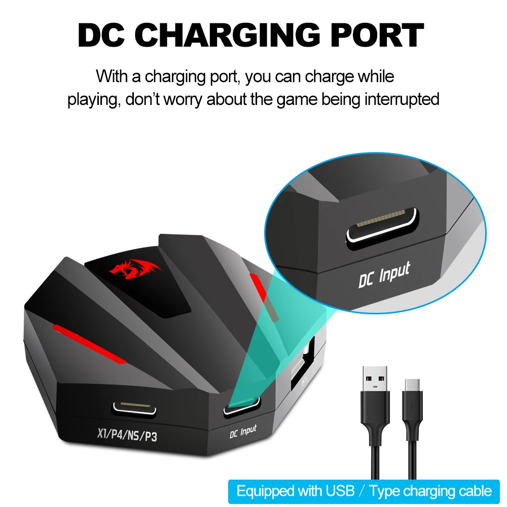 Конвертер для мобильного контроллера REDRAGON Vulcan GA250 игровой клавиатуры и мыши