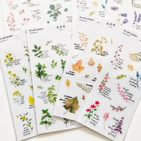 1 sheet flower lighting maples leaf decorative stickers diary handbook decoration