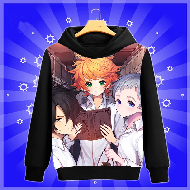 Аниме-Толстовка Manga The Promised Neverland Yakusoku no Neverland Norman cosplay Sweatshirt весна-осень мужские и женские пуловеры пальто