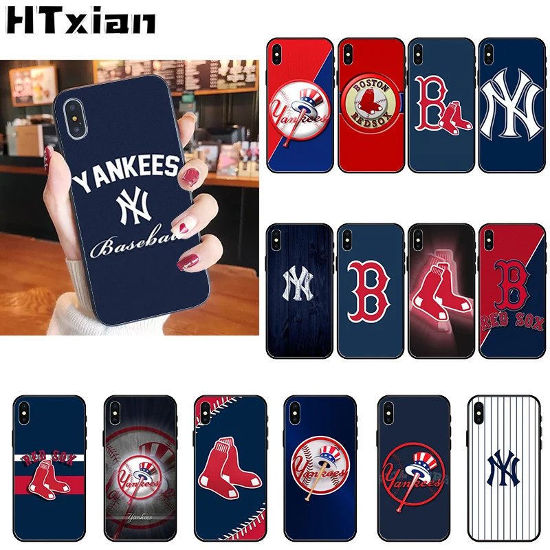 HTXian New York Yankees Boston Red Sox клиент высокий чехол для телефона iPhone 11 pro XS MAX 8 7 6 6S Plus X 5 5S SE