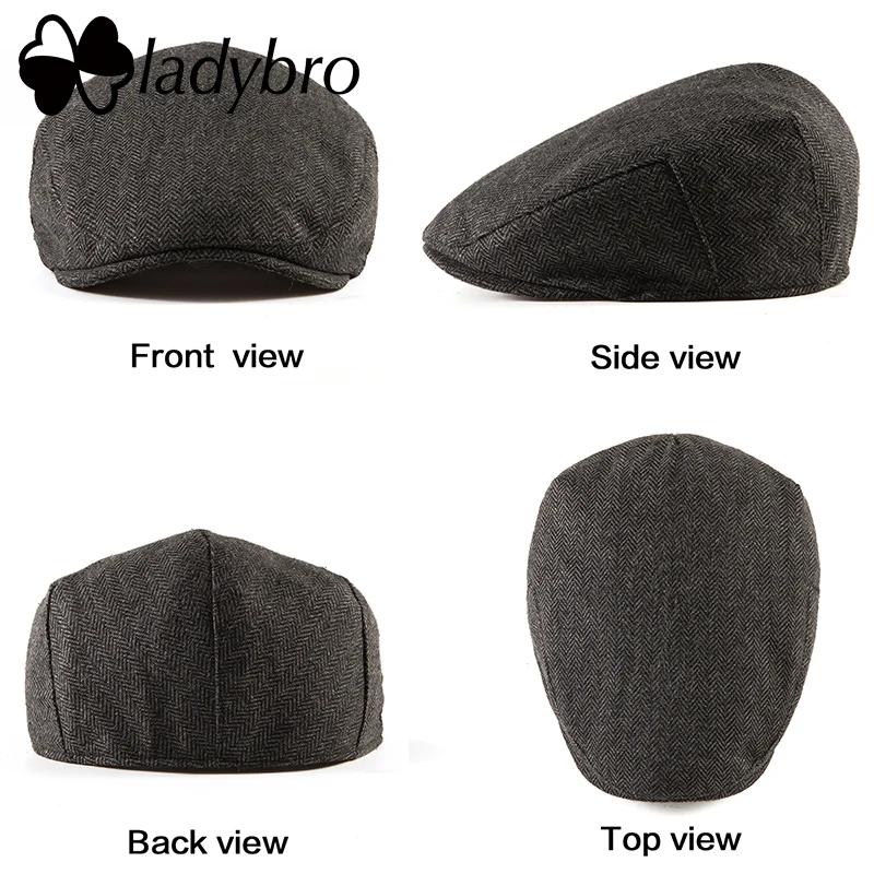 Мужская твидовая Кепка Ladybro повседневная кепка газетчика в Ирландском стиле