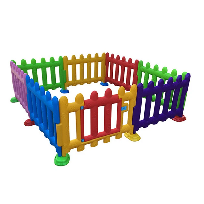 Baby Play Plastic Fence With Legs Indoor Playground Ball Fence 8PCS