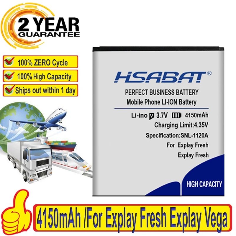 Аккумулятор HSABAT Explay Fresh 4150 мАч для Vega A500 Wiko Bloom Cink Five Rainbow|2700mah battery|battery forfor wiko battery |