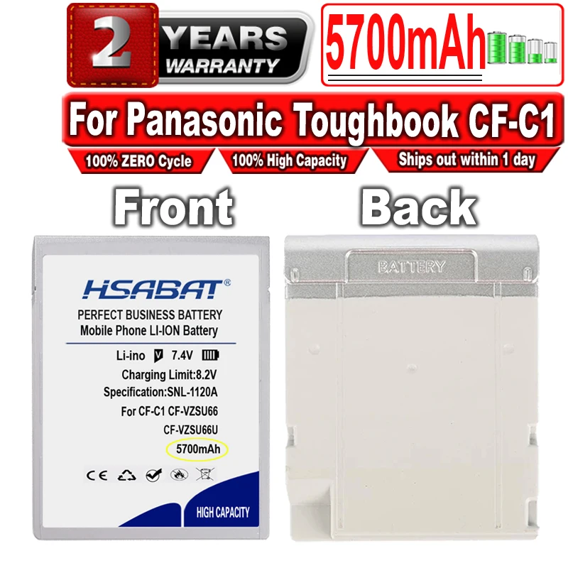 HSABAT CF-VZSU66U Батарея для цифрового фотоаппарата Panasonic Toughbook CF-C1 CF-VZSU66 CF-VZSU66R CF-C1BWFAZ1M