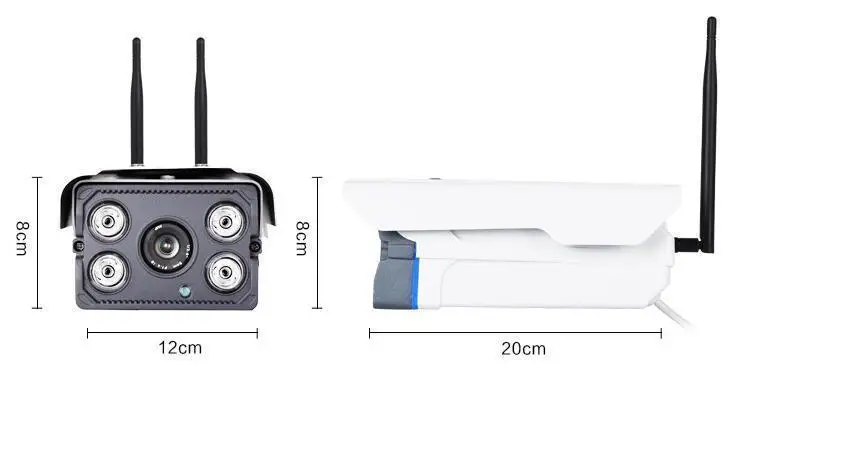 1080 P HD Беспроводной CCTV IP Камера пуля ИК WI FI уличная Водонепроницаемая с аудио TF