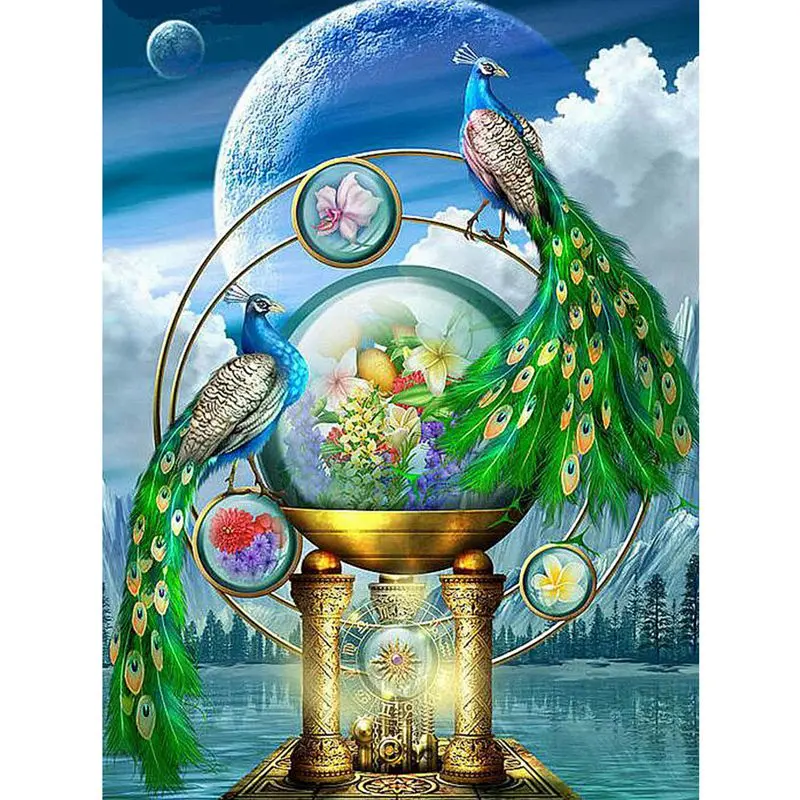 Набор для алмазной вышивки сделай сам комплект домашнего декора круглые стразы с