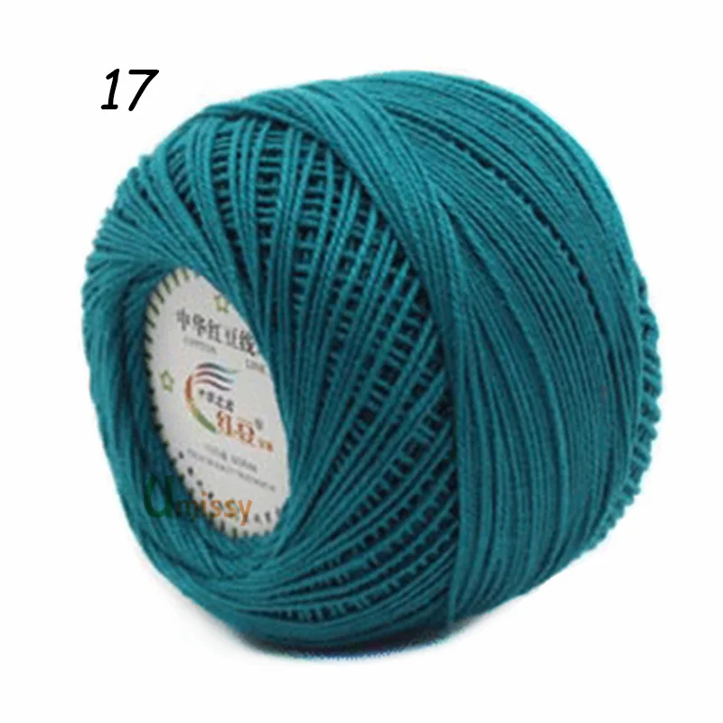 17 10pcs 10 шт. ПРЯЖА ДЛЯ РУЧНОГО ВЯЗАНИЯ Хлопчатобумажной Пряжи 3# Кружева Пряжи для Вязания Детские Иглы Работы С Использованием 2.5 мм Крючком 500 г/лот - Цвет: 17 10pcs