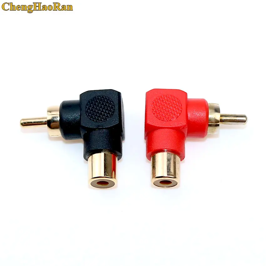 

10 шт./лот RCA прямоугольный Разъем адаптеры M F штекер для женщин 90 градусов налокотник никель правый угол AV аудио красный черный