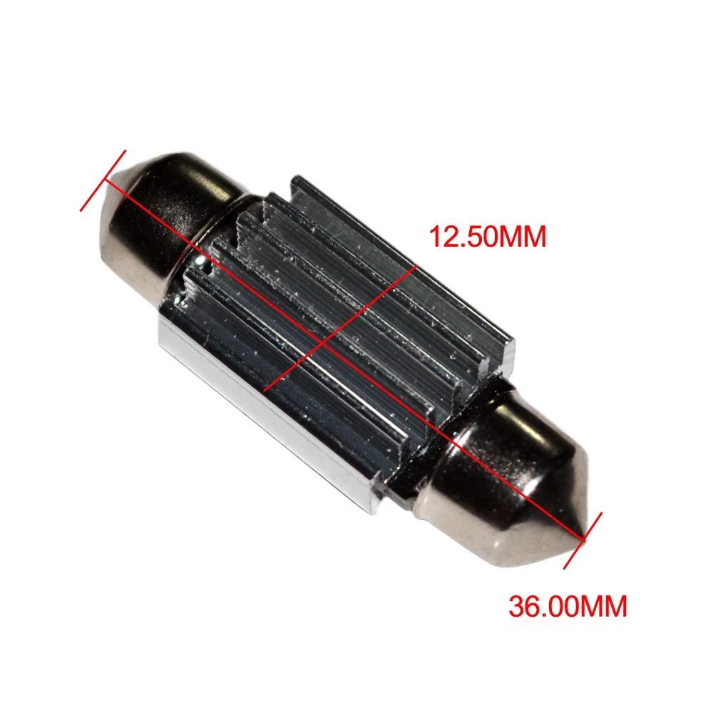 10 шт. 36 мм Светодиодная лампа для мотоцикла CW5 головной светильник без ошибок Mortor