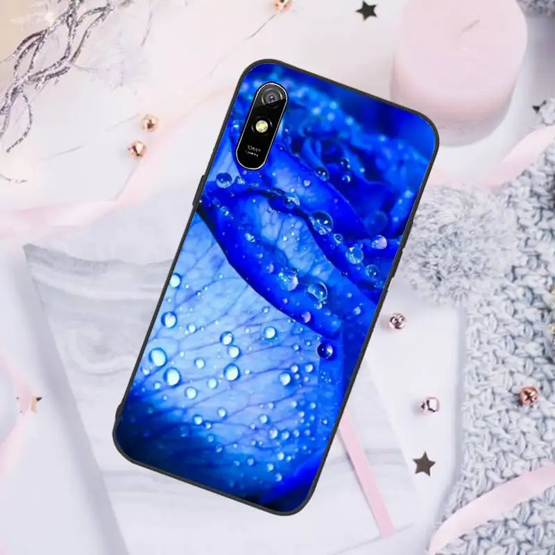 

Blue rose Phone Case For Xiaomi Mi Redmi Note 7 8 9 pro 8T 9T 9S 9A 10 Lite pro