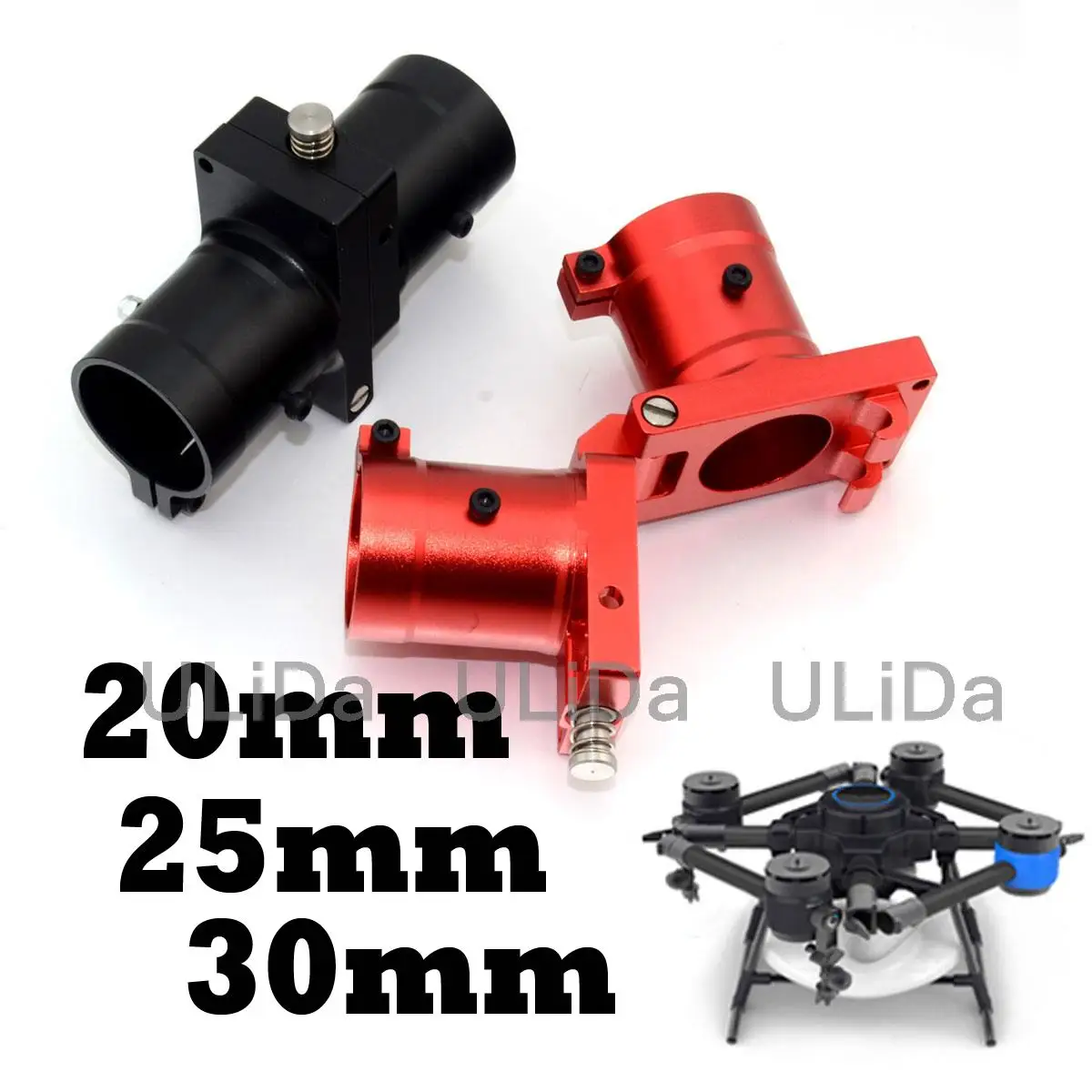 

Metal Foldable Arm D20 25 30mm Carbon Tube pipe Union Bracket Aluminum for Agricultural Protection Horizontal Folding Drone