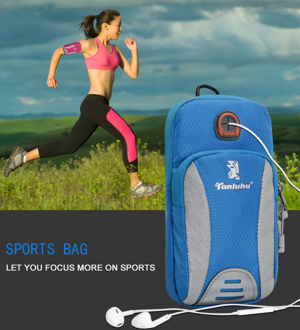 

Arm Bag Women Armband Men Sport Jogging Gym Mobile Phone Holder Bag Waterproof Nylon M377