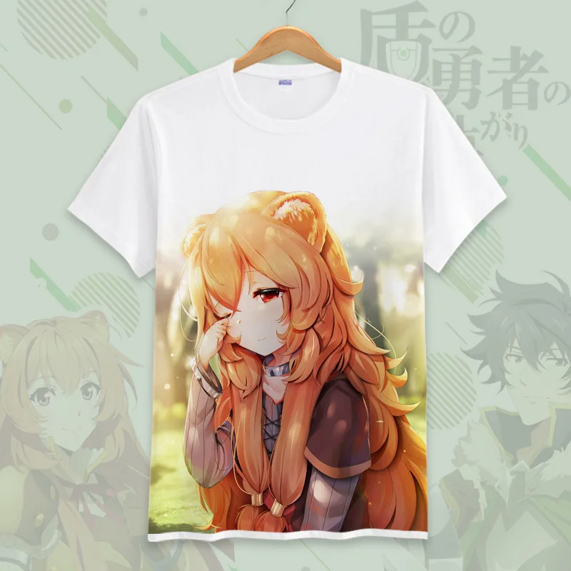 Футболка для косплея героя из японского аниме Восхождение щита летняя футболка с