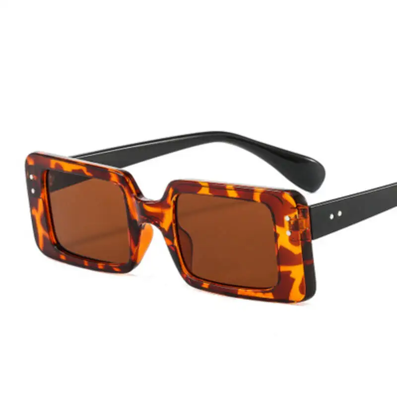 

Fashion Rectangle Colorful Sunglasses For Women 2021 Luxury Brand Designer Candy Color Square Sun Glasses Men Trendy Shades