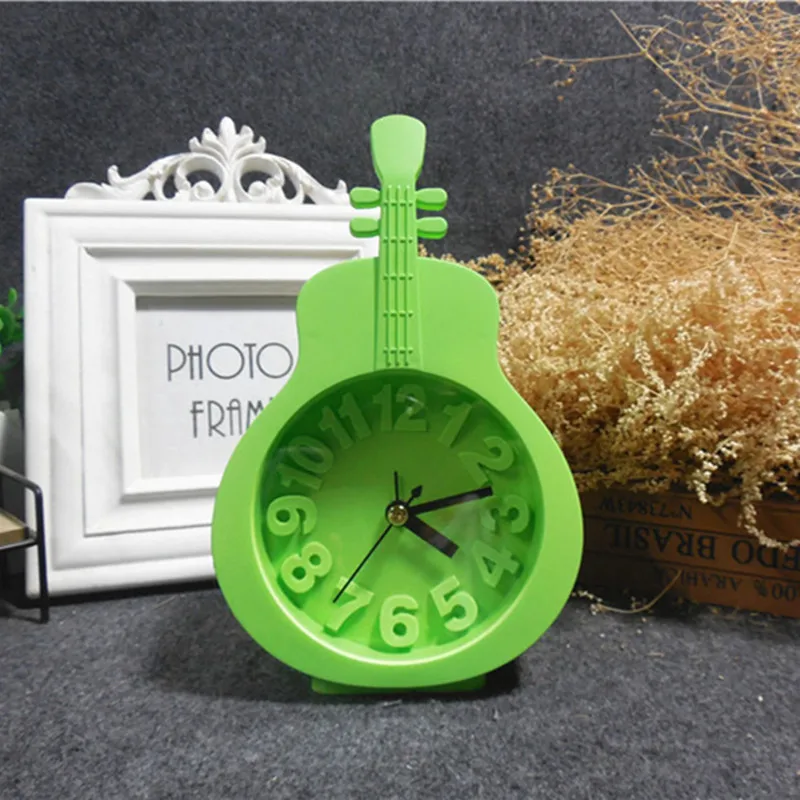 Креативные Часы Будильник ярких цветов маленькие часы без звука модные детские