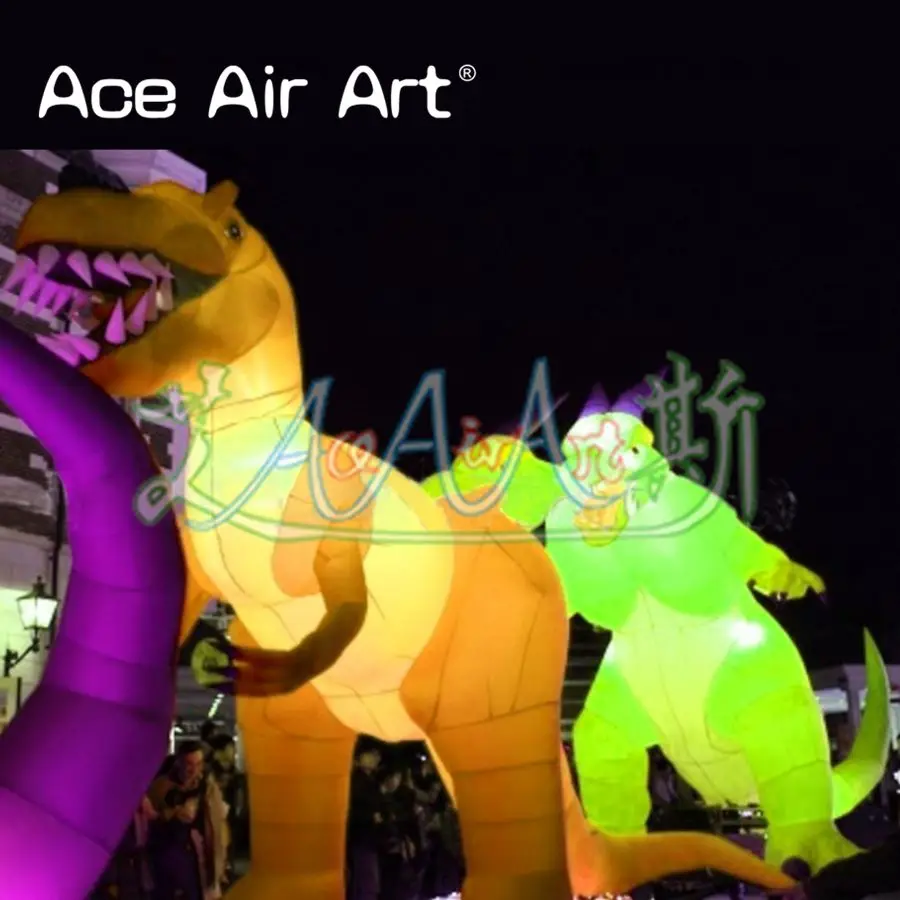 Гигантские рекламные светильники в виде животных надувной Тираннозавр Рекс