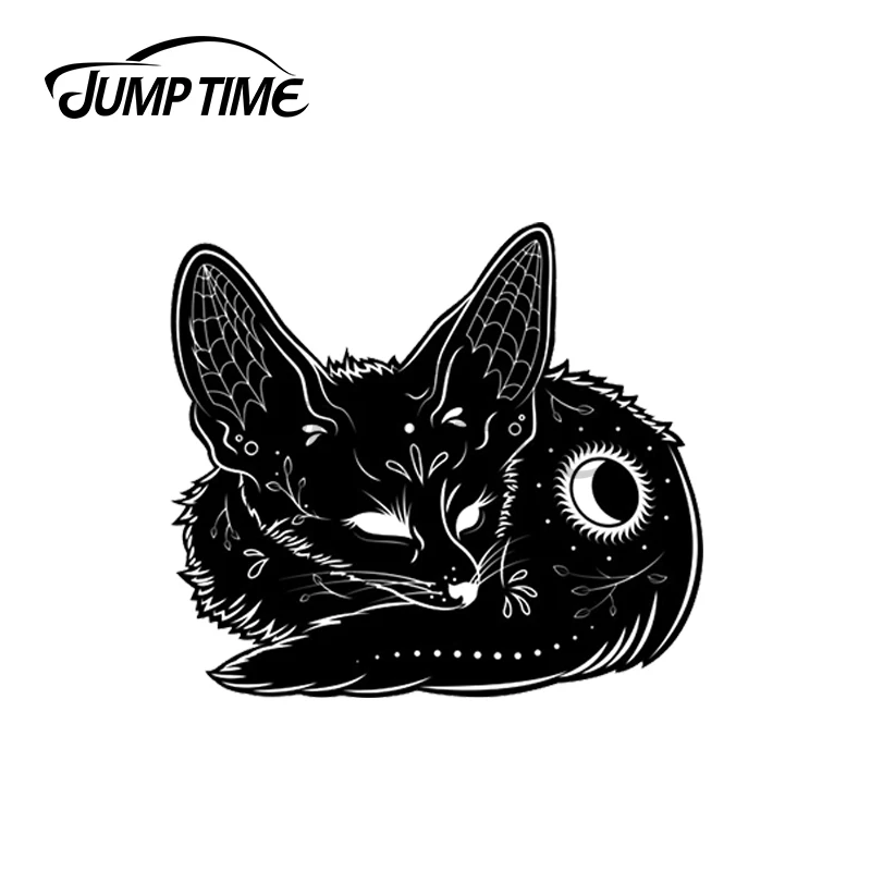 

JumpTime 13x4,3 см для Fennec, черная Водонепроницаемая Автомобильная наклейка, граффити, наклейка, окклюзия, царапины, виниловый материал, Декор