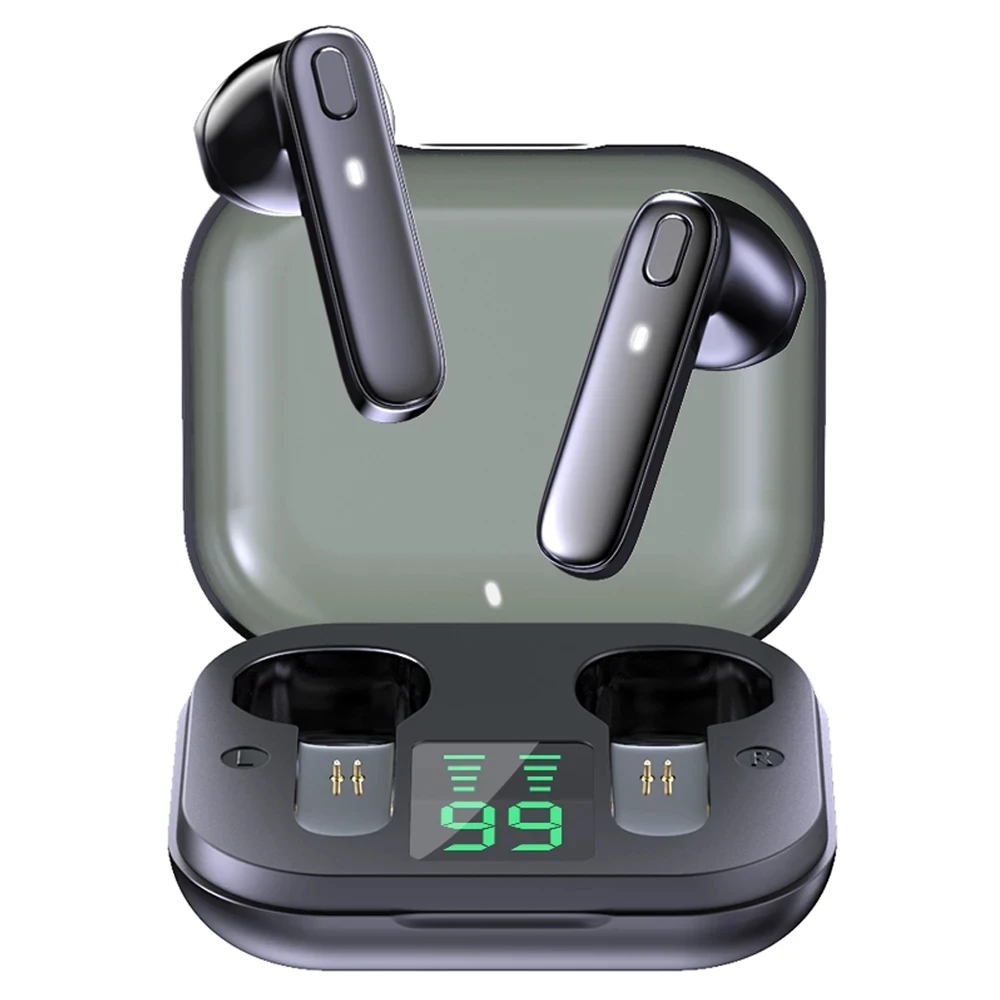 

TWS True Wireless Headphones Stereo Bluetooth Earphone Touch Control Headset Sports Waterproof Earbuds with Microphone