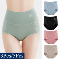 3pcs5pcslot cotton women sexy panties ladies seamless plus size breathable underwear girls fashion slim high waist briefs