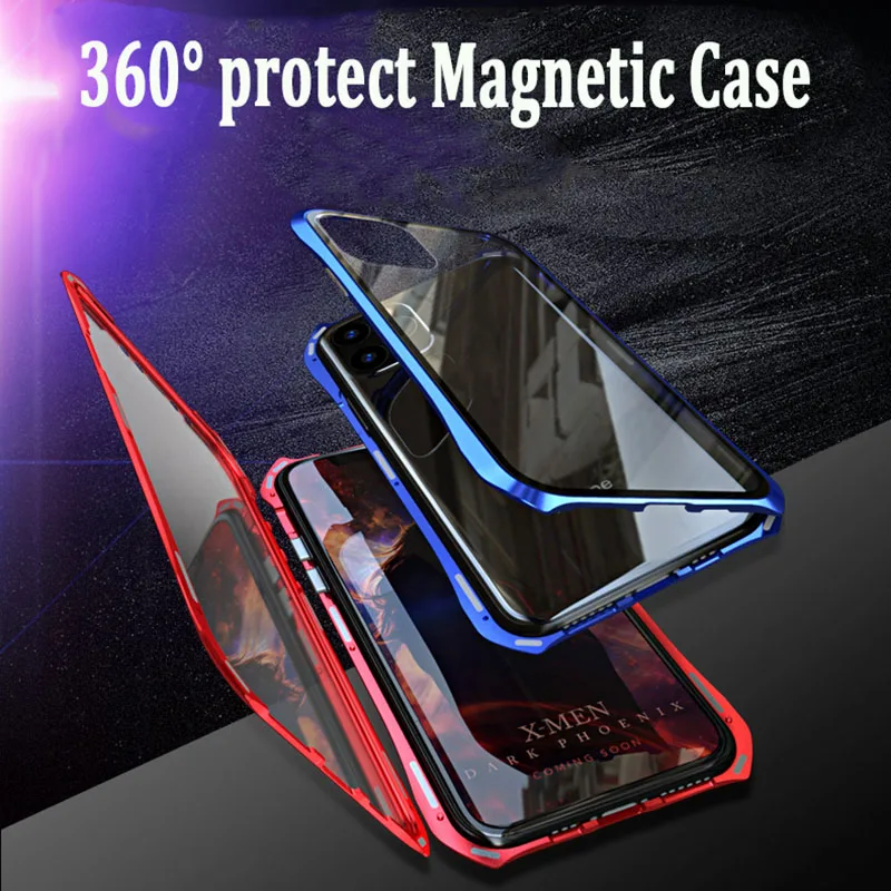 Двухсторонняя для стекла чехол на магните iphone 11 Pro MAX 2019 корпус металлический