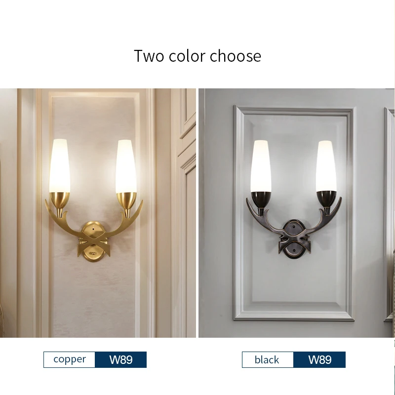 Золотые медные Настенные светильники прикроватные черные для спальни Led бартук AC