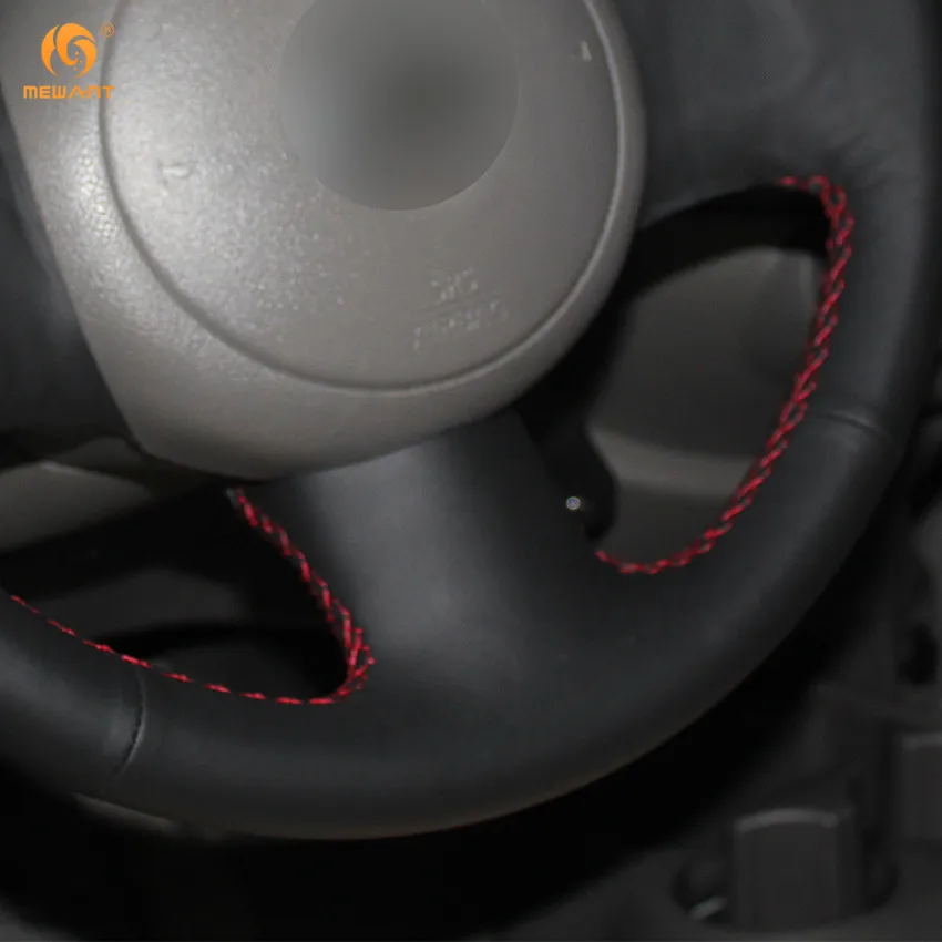 MEWANT черный чехол рулевого колеса автомобиля из натуральной кожи для Nissan March Sunny