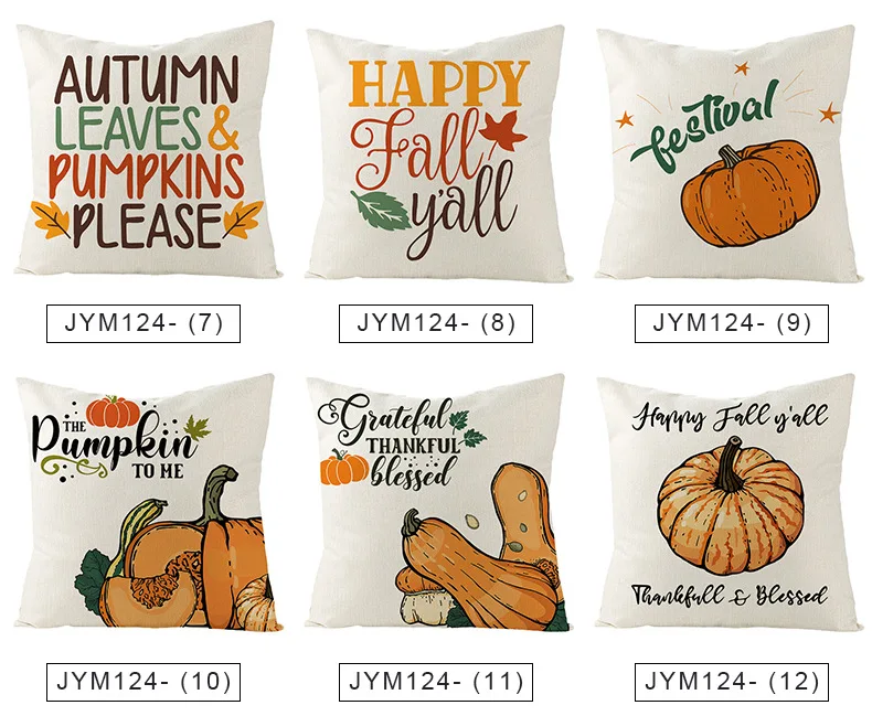 Новинка 45*45 см наволочка для подушки с принтом в виде тыквы на День Благодарения
