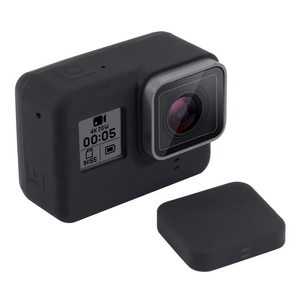 Силиконовый мягкий защитный чехол Корпус для DJI OSMO ACTION Gopro Hero 8 7 6 5 черный серебристый белый Экшн-камера