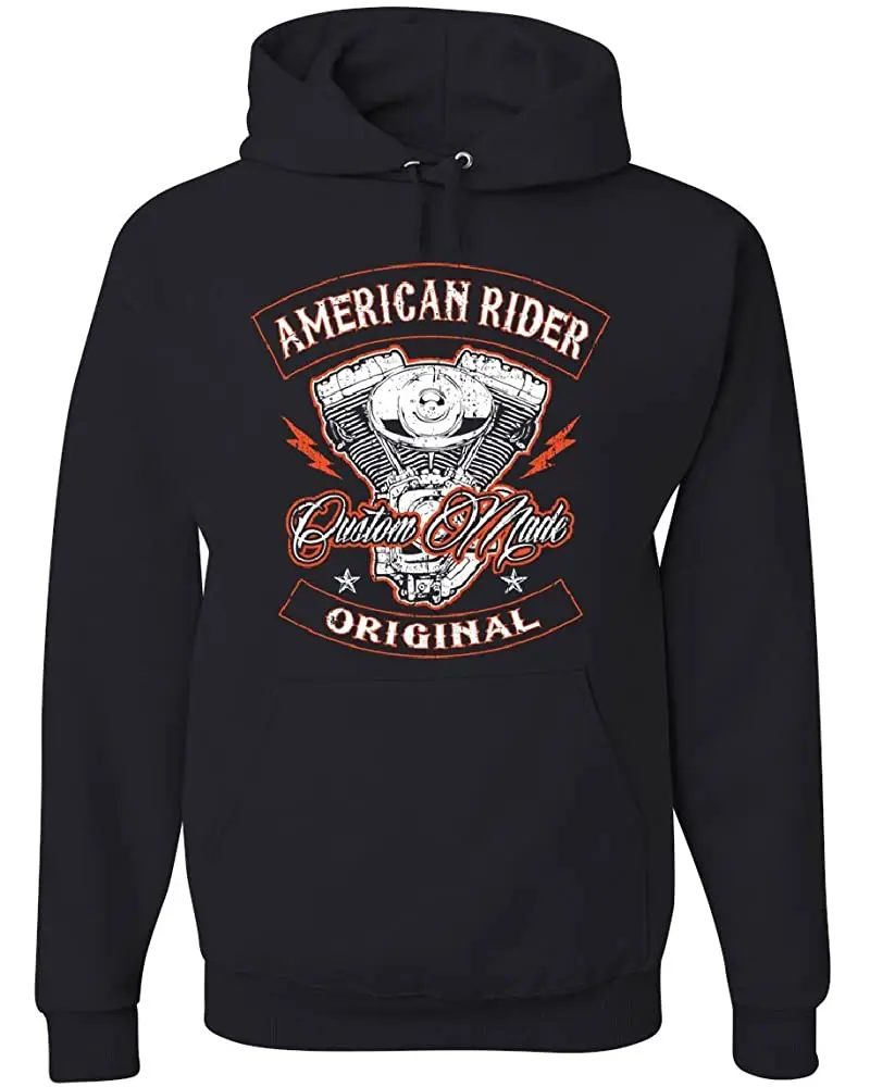

Толстовка с капюшоном American Rider, на заказ, мотоциклетная Толстовка Route 66