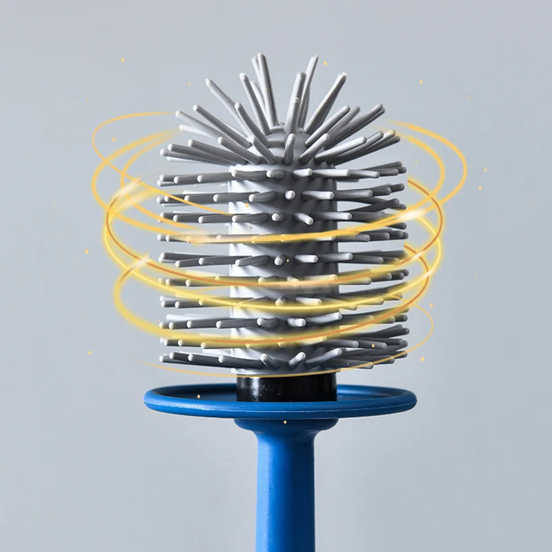 IZEFS-cepillo multifuncional de TPR para ba&ntilde;o, herramienta de limpieza del hogar, sin extremos muertos, juego de accesorios de ba&ntilde;o-2