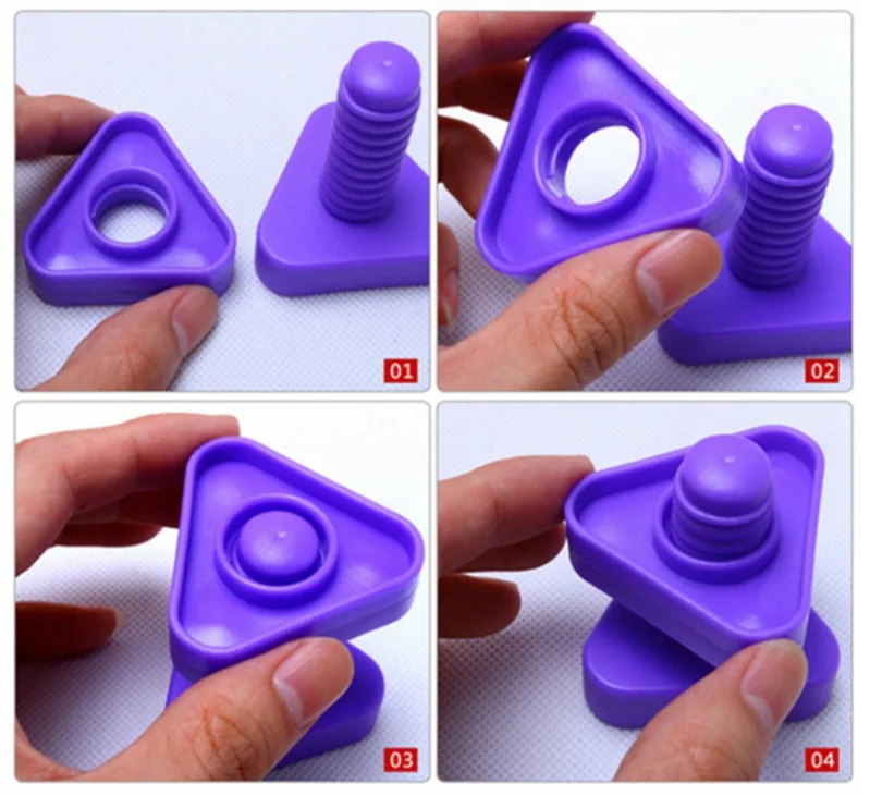 

8PCS Screw Building Blocks Nut Shape Match Puzzle Toys For Children Infant Montessori Shape Color Recognize Educational Toys